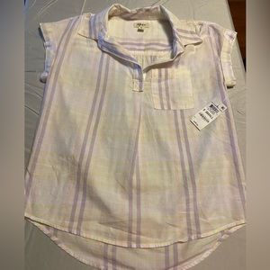 Style and co Button up blouse.